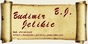 Budimir Jelikić vizit kartica